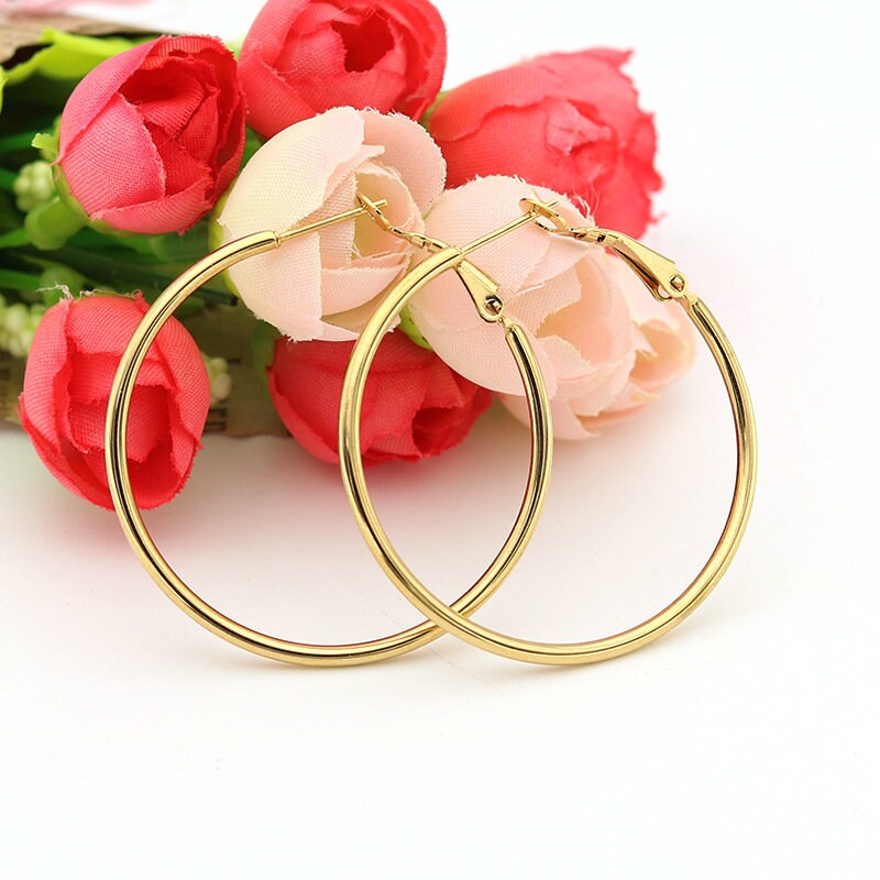 30mm stainless steel hoops - Nickel free, lead free and cadmium free earwire