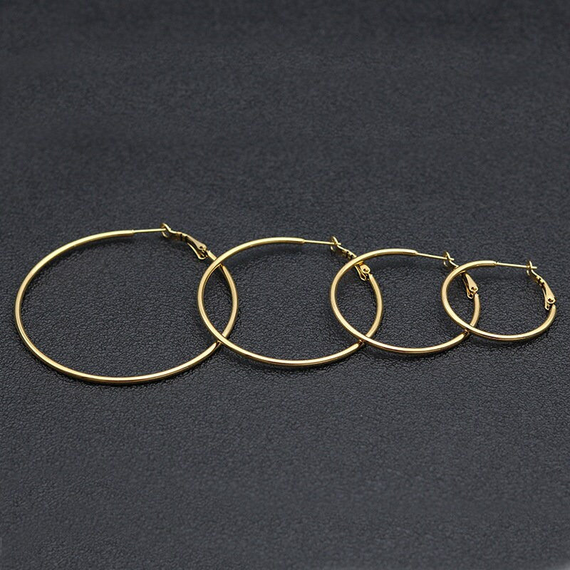 30mm stainless steel hoops - Nickel free, lead free and cadmium free earwire