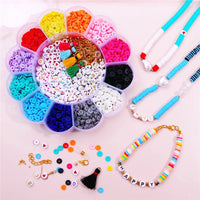 Jewelry making and beads kit, 2400 assorted beads and findings, Flower shaped gift box