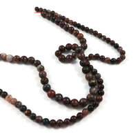 Natural pietersite beads, Strands 6mm or 8mm, Round meditation stone beads, Gemstone beads for jewelry making