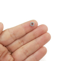 Daisy spacer beads, 6mm heishi beads, Jewelry making nickel-free metal beads, Gold, Silver, Bronze, Copper