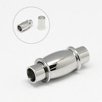 Stainless steel magnetic clasps, Fits 3mm, Jewelry making cord ends, Bracelet and necklace findings
