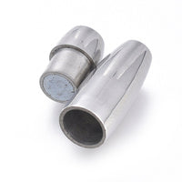Stainless steel magnetic clasps, Fits 3mm, Jewelry making cord ends, Bracelet and necklace findings