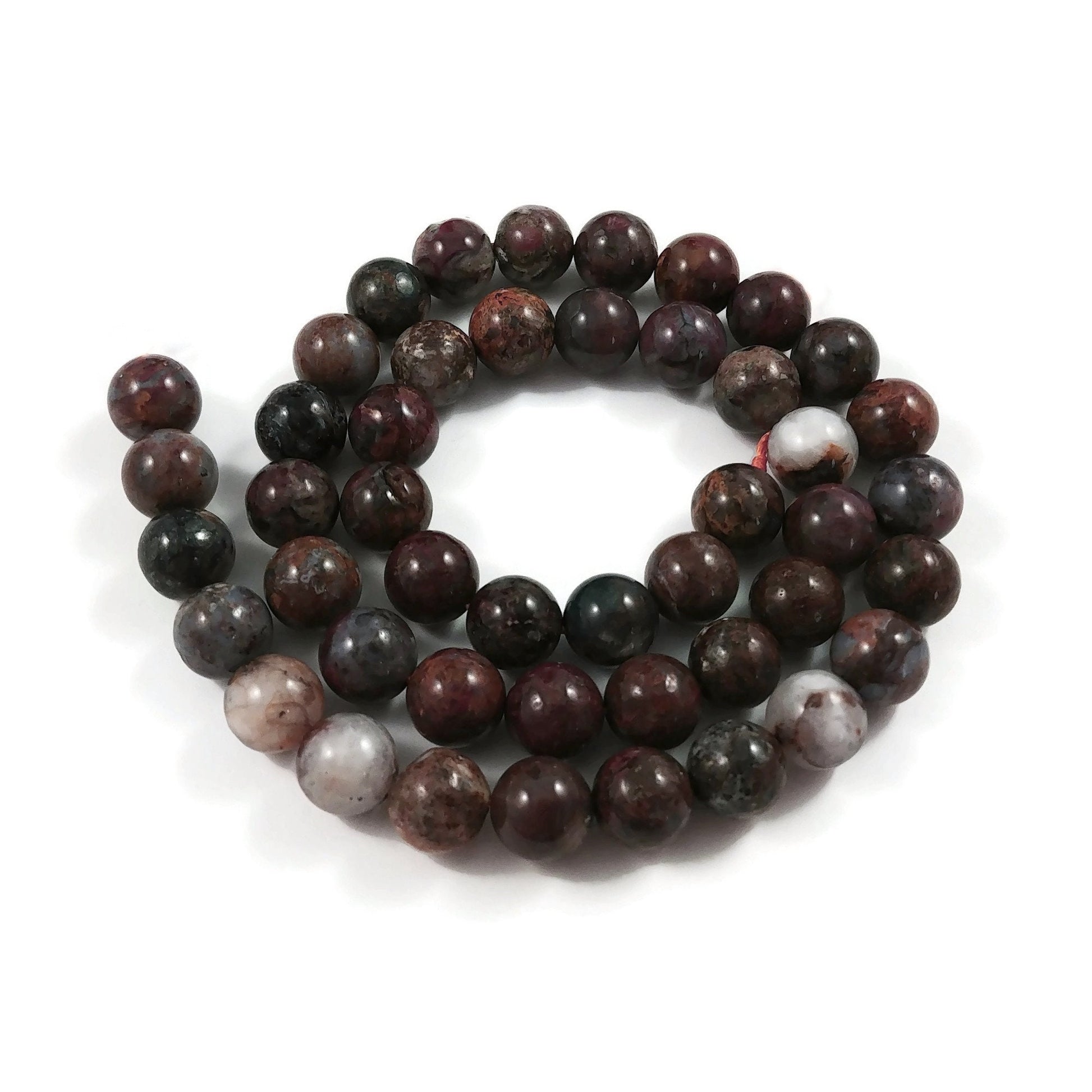 Natural pietersite beads, Strands 6mm or 8mm, Round meditation stone beads, Gemstone beads for jewelry making