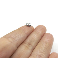 316 Surgical stainless steel earring backs, Hypoallergenic silver butterfly earnut, Jewelry making stoppers findings