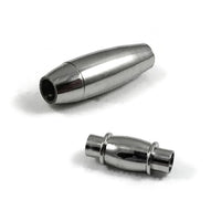 Stainless steel magnetic clasps, Fits 3mm, Jewelry making cord ends, Bracelet and necklace findings
