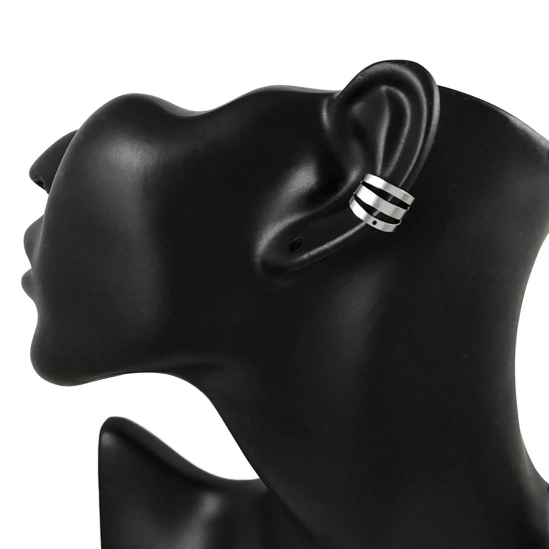Ear cuff with hole, Stainless steel earring findings, No piercing clip on findings for jewelry making