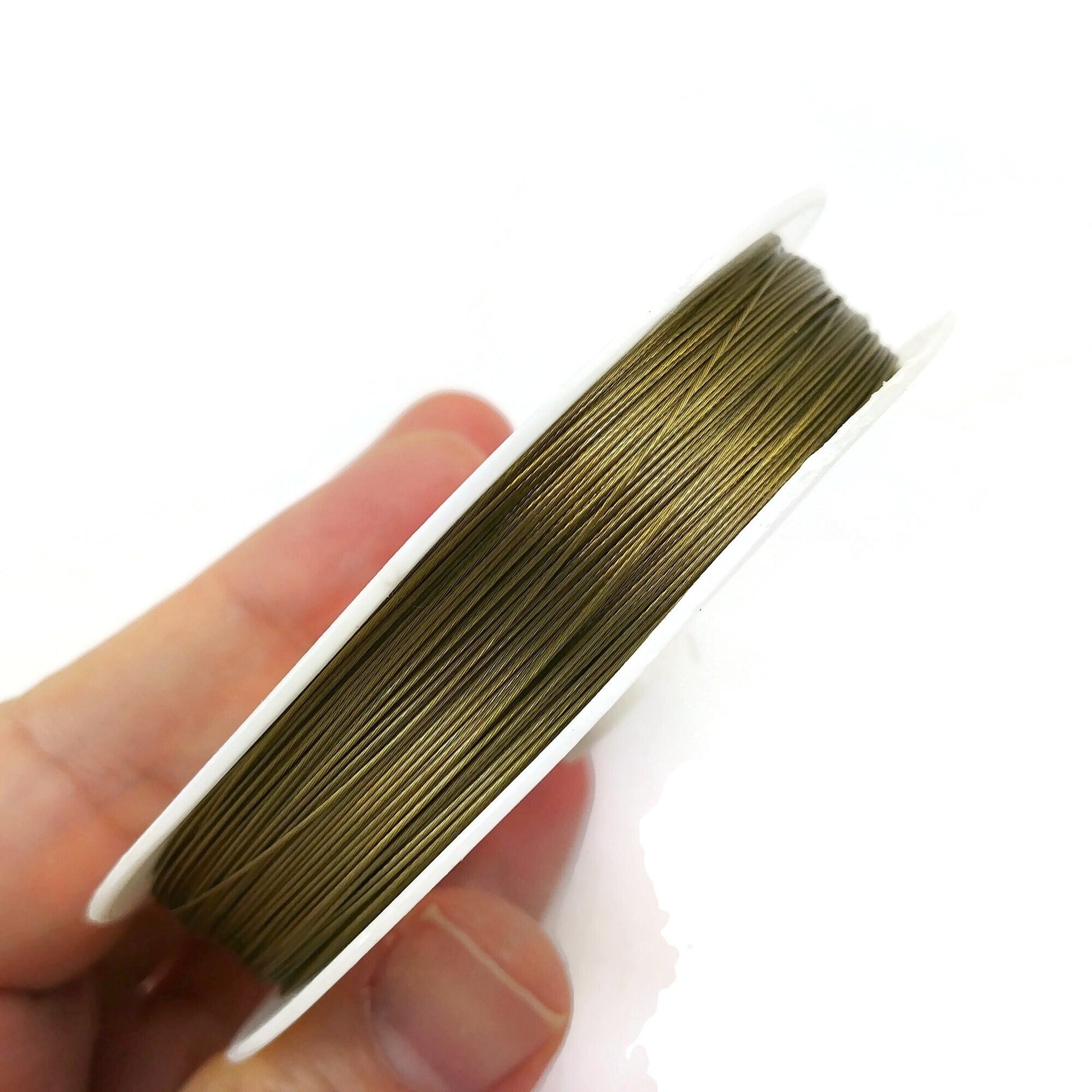 Stainless steel metal wire - Tiger tail beading cord findings - Necklace, bracelet, jewelry making supplies