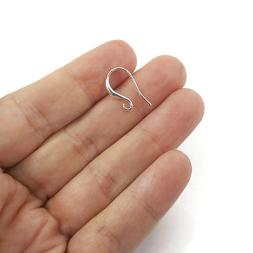 Nickel free earring hooks, Stainless steel ear wire, Gold and silver brass plated, Hypoallergenic jewelry making