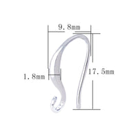 Nickel free earring hooks, Stainless steel ear wire, Gold and silver brass plated, Hypoallergenic jewelry making