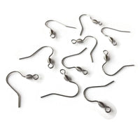 10 pcs earring hooks, Stainless steel earwire, Tarnish free jewelry making