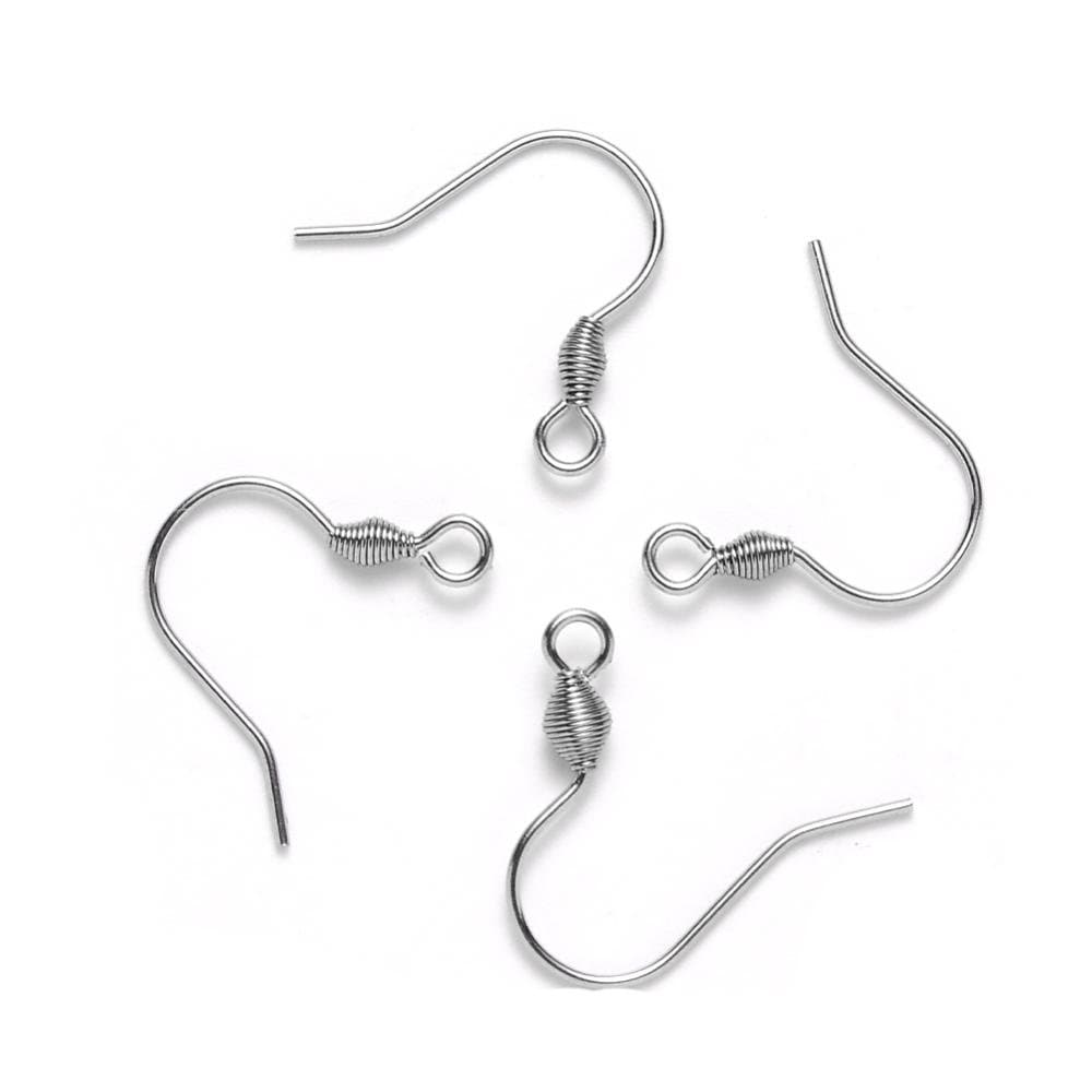 10 pcs earring hooks, Stainless steel earwire, Tarnish free jewelry making
