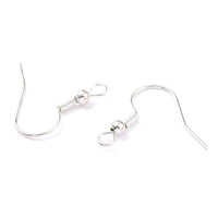 925 Sterling silver plated earring Hooks - Stainless steel earring findings - Jewelry making supplies