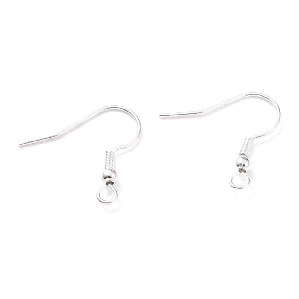 925 Sterling silver plated earring Hooks - Stainless steel earring findings - Jewelry making supplies