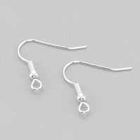 925 Sterling silver plated earring Hooks - Stainless steel earring findings - Jewelry making supplies