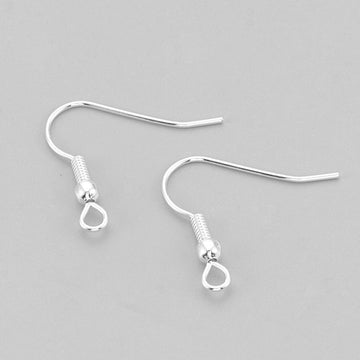 925 Sterling silver plated earring Hooks - Stainless steel earring findings - Jewelry making supplies