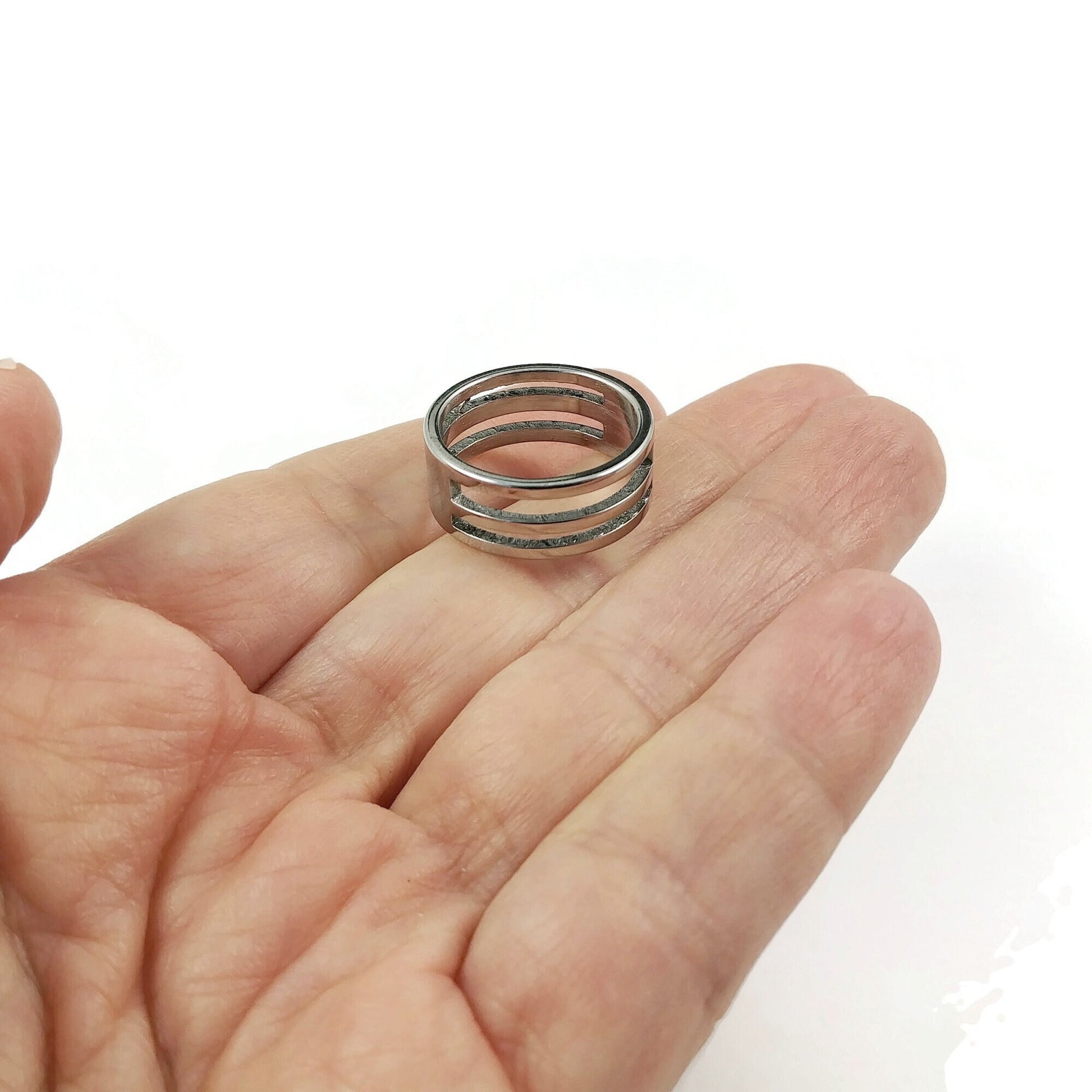 Jump ring opener closer tool, Tarnish-free stainless steel, Jewelry making finger tool