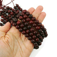 Brown wooden beads, 6mm, 8mm, 10mm round natural beads, Jewelry making supplies