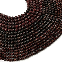 Brown wooden beads, 6mm, 8mm, 10mm round natural beads, Jewelry making supplies