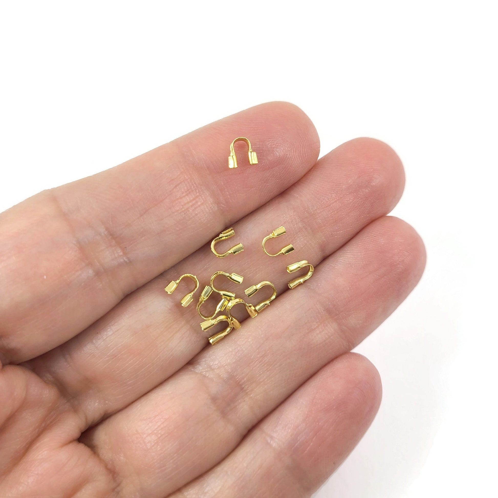 Wire Guard Cable Thimble - Nickel, lead, and cadmium free - Jewelry making protector findings - Gold, Silver
