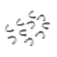 Wire Guard Cable Thimble, Surgical stainless steel tarnish free, Jewelry making protector findings, Gold Silver