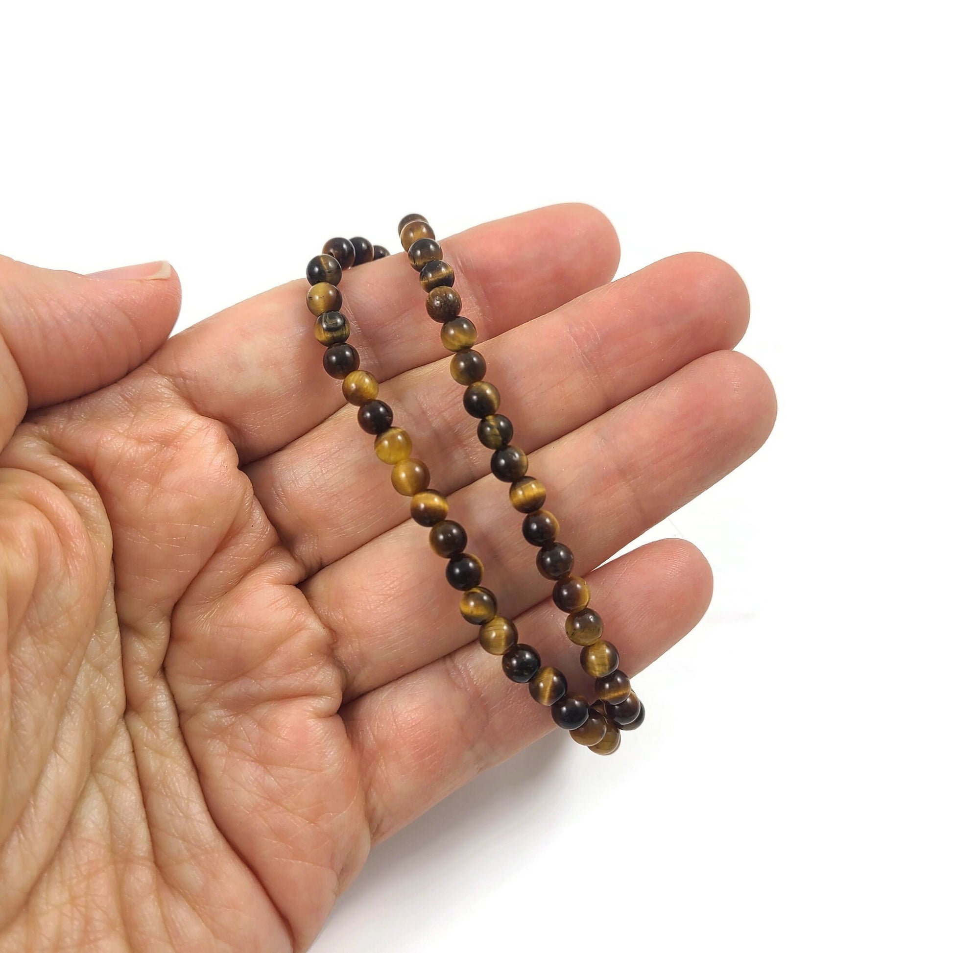 Tiger Eye Beads, 2mm 3mm 4mm 6mm 8mm, Natural round gemstone for jewelry making