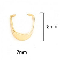Stainless steel pinch bails, Pendant clip on clasps, Gold, Silver, Tarnish free jewelry findings