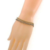 Chunky cable chain bracelet, Rose gold - gold - silver stainless steel, Bulk lot for hypoallergenic jewelry making