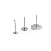 Short earring posts, Hypoallergenic 316 surgical grade stainless steel, 3mm 5mm or 8mm stud earrings findings