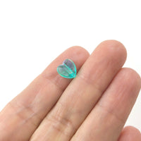 25 mixed transparent pearly heart beads, Assorted 8mm acrylic beads for jewelry making