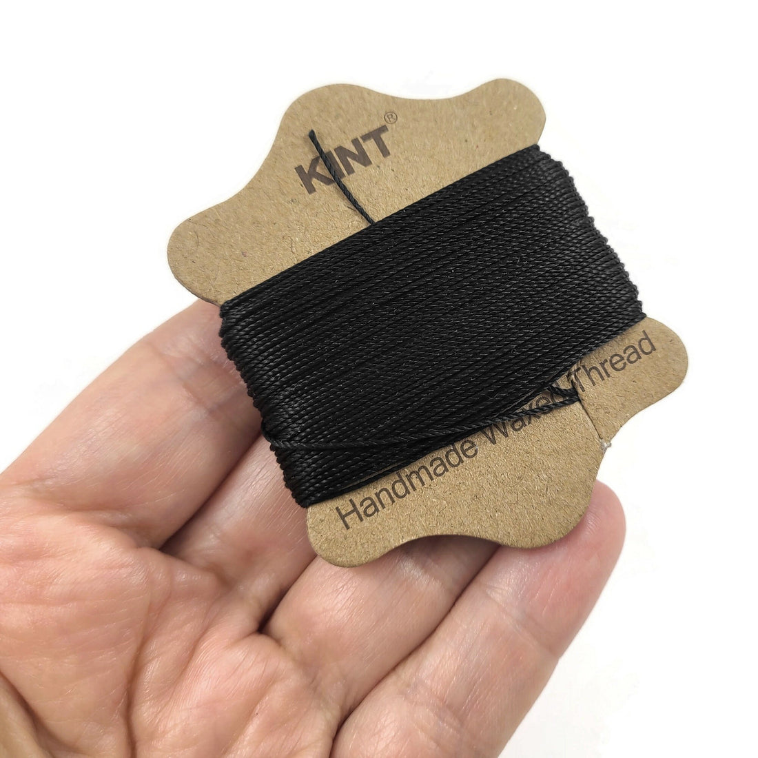 Waxed nylon cord 0.65mm - 20 meters / 65 ft - Black or Brown string for jewelry making