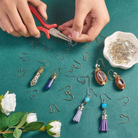 Big hole loop ear wire, Hypoallergenic stainless steel earring hooks, Jewelry making findings