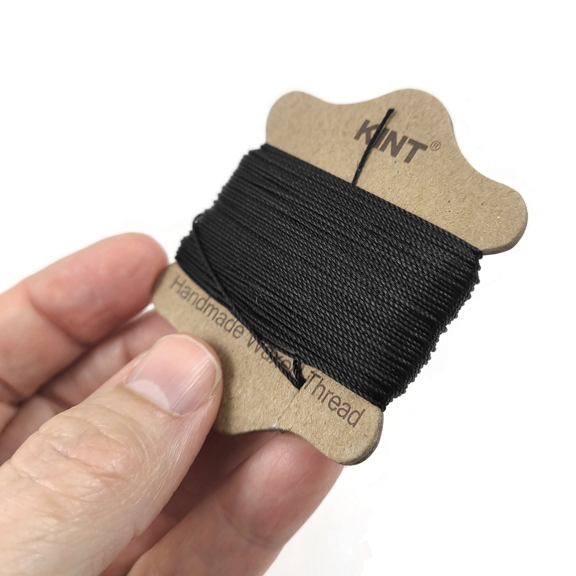 Waxed nylon cord 0.65mm - 20 meters / 65 ft - Black or Brown string for jewelry making