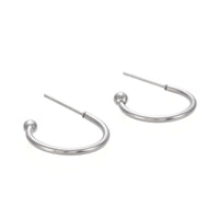 Surgical stainless steel hoops, Silver earring findings, Hypoallergenic jewelry making supplies