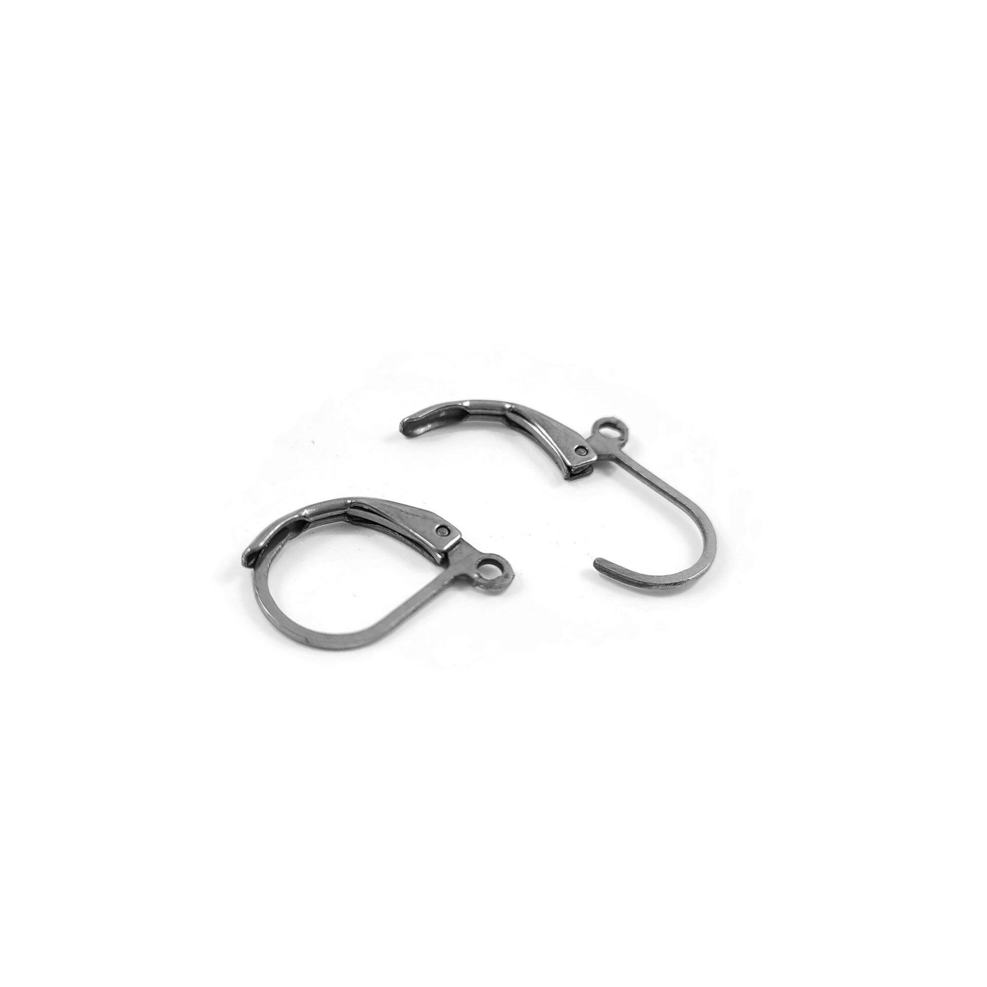 Surgical steel lever back hooks, Hypoallergenic earring making findings, Tarnish free earwire