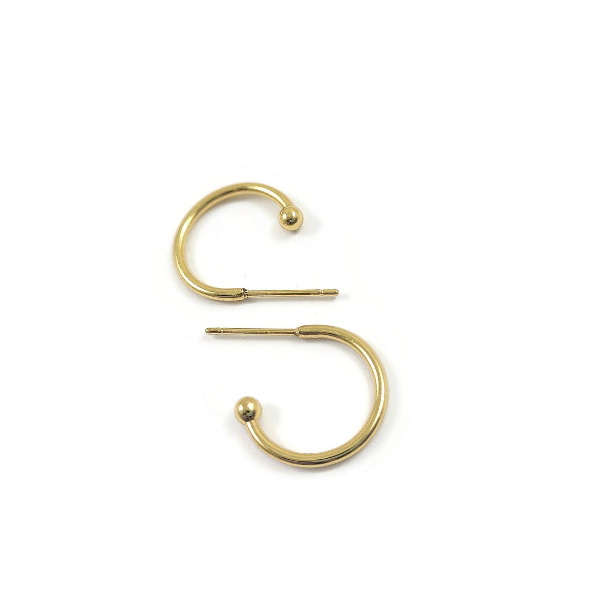 Surgical stainless steel hoops, Silver earring findings, Hypoallergenic jewelry making supplies
