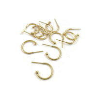 Surgical stainless steel hoops, Silver earring findings, Hypoallergenic jewelry making supplies