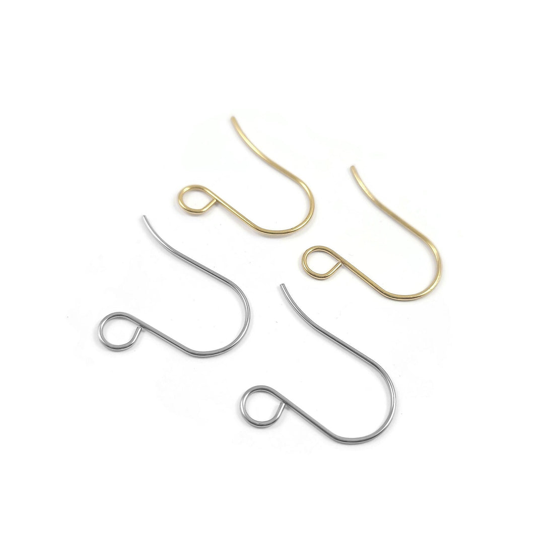 1 inch big ear wire, Hypoallergenic stainless steel earring hooks, Jewelry making findings