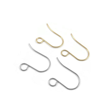 1 inch big ear wire, Hypoallergenic stainless steel earring hooks, Jewelry making findings