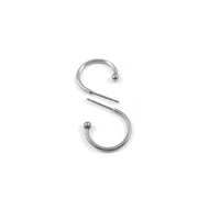 Surgical stainless steel hoops, Silver earring findings, Hypoallergenic jewelry making supplies