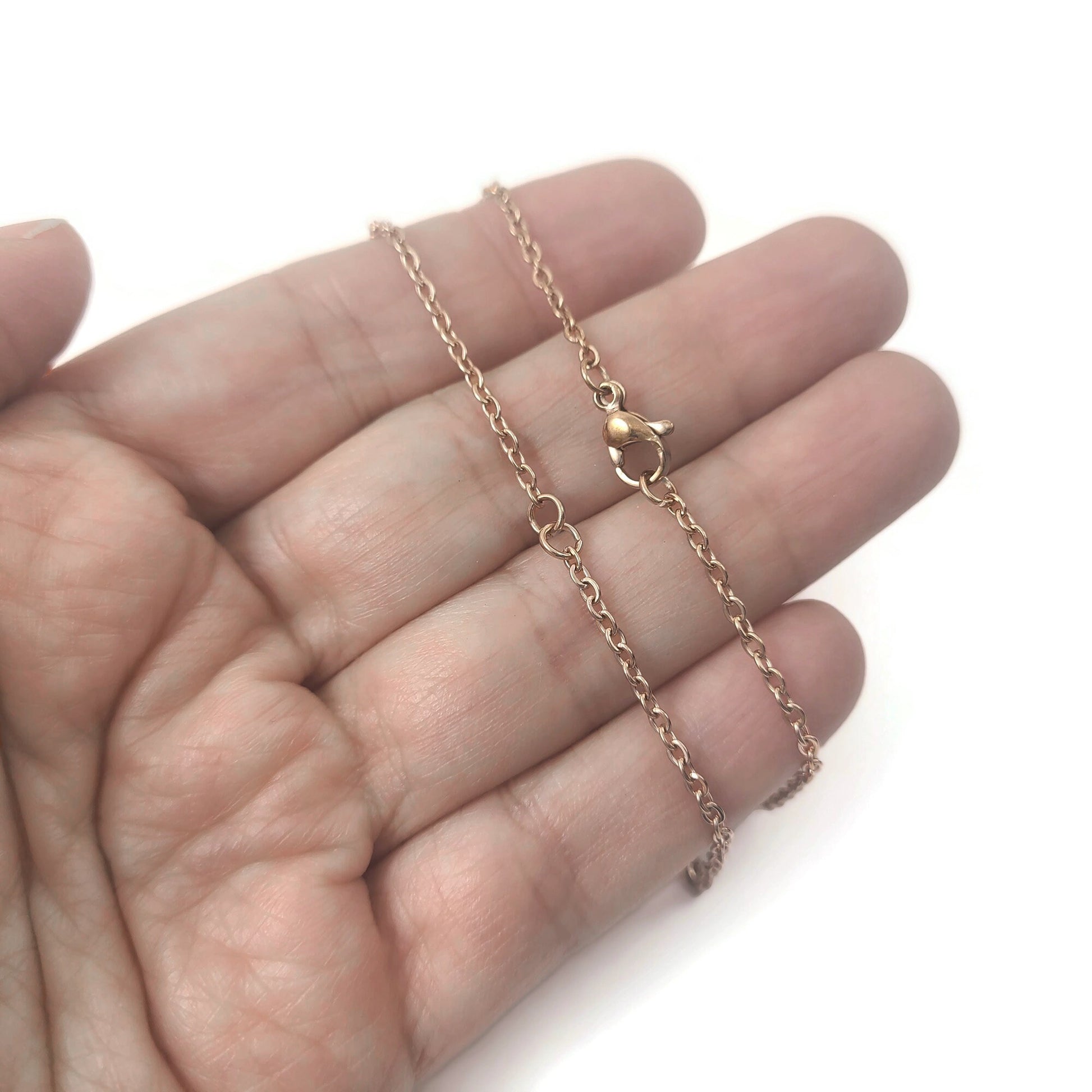 Stainless steel separated chain for link, Bulk lot jewelry necklace supplies, Silver, Gold plated