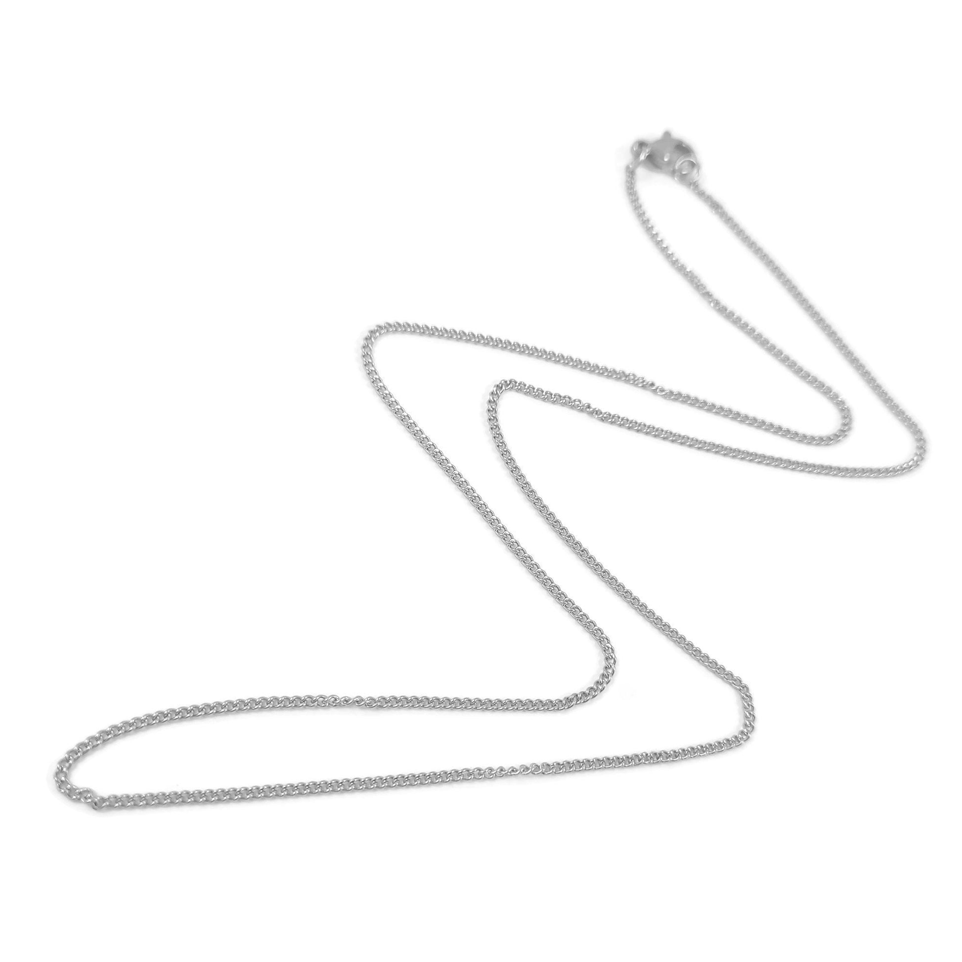Fine curb chain necklace, Gold plated stainless steel, Bulk lot for jewelry making