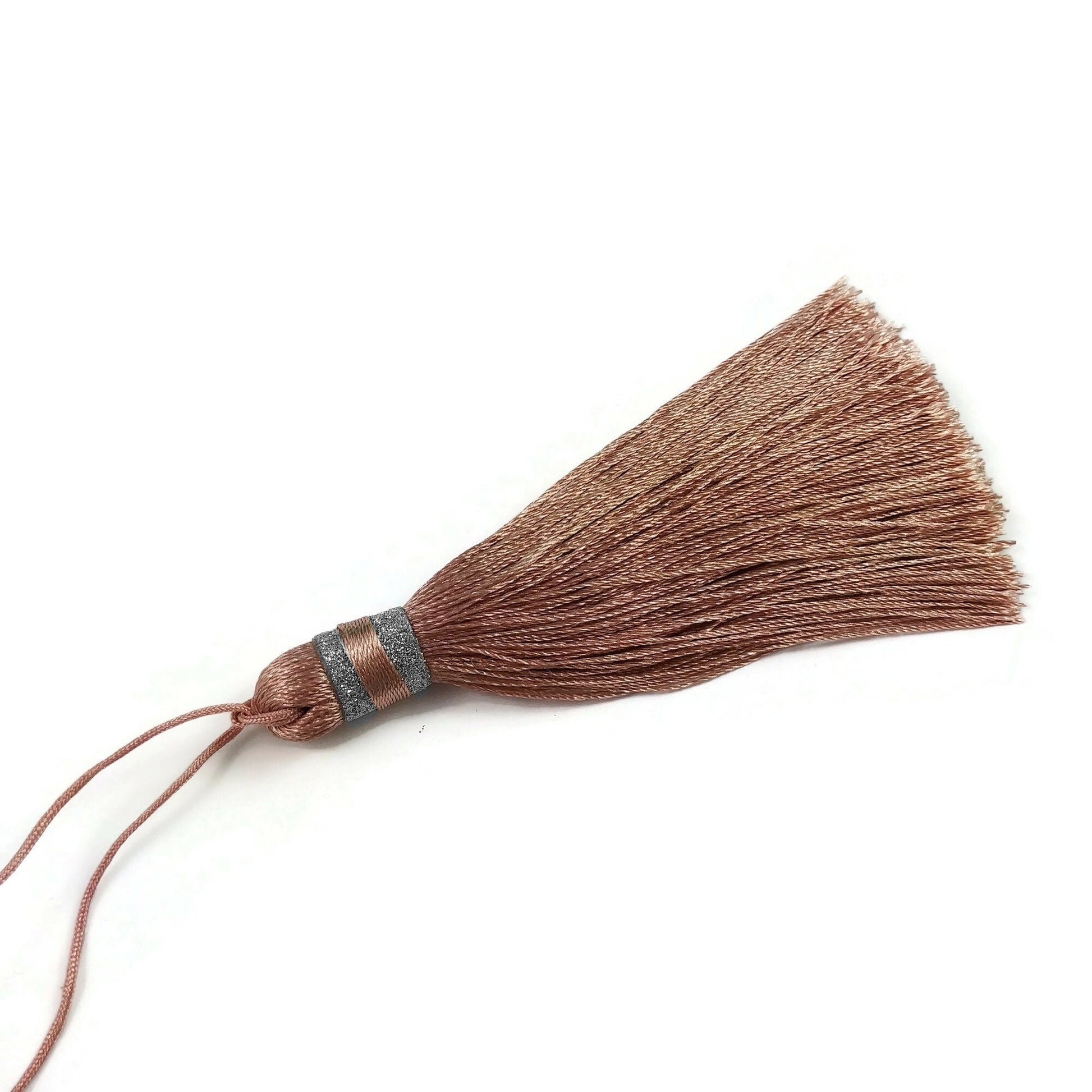 Extra big tassel, Aqua, Pink, Boho decor DIY, 3.75 inches