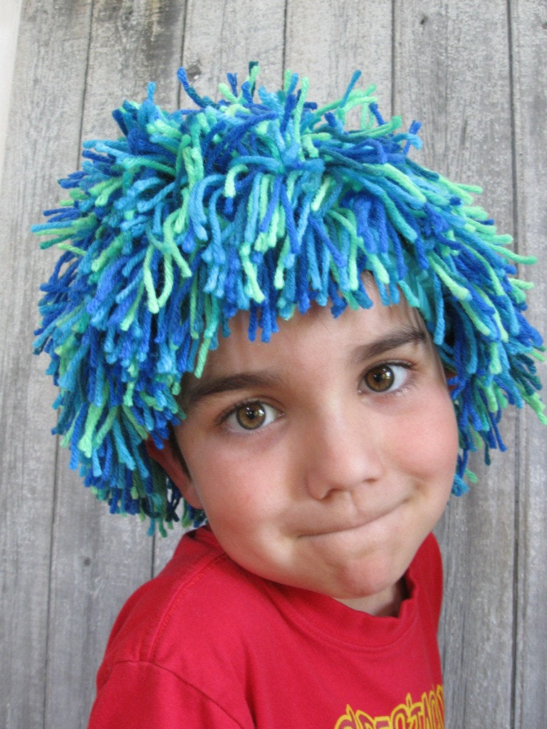 Patron perruque en laine - DIY Costume pour enfant et adulte - Tutoriel PDF