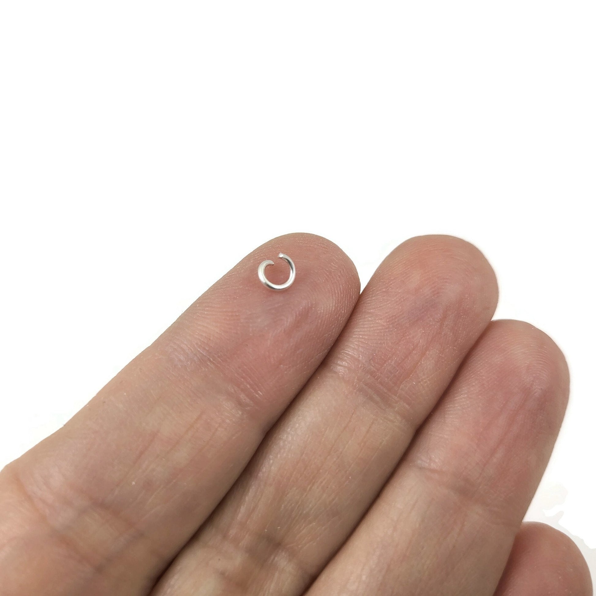 Hypoallergenic silver jump rings, 4mm, 5mm, 6mm, 7mm, 8mm, Bulk jewelry findings, Nickel free, lead free and cadmium free