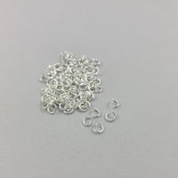 Hypoallergenic silver jump rings, 4mm, 5mm, 6mm, 7mm, 8mm, Bulk jewelry findings, Nickel free, lead free and cadmium free