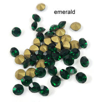 100 pointed back rhinestones, 4mm 5mm glass diamond chatons, Faceted crystal for jewelry making