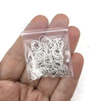 Hypoallergenic silver jump rings, 4mm, 5mm, 6mm, 7mm, 8mm, Bulk jewelry findings, Nickel free, lead free and cadmium free