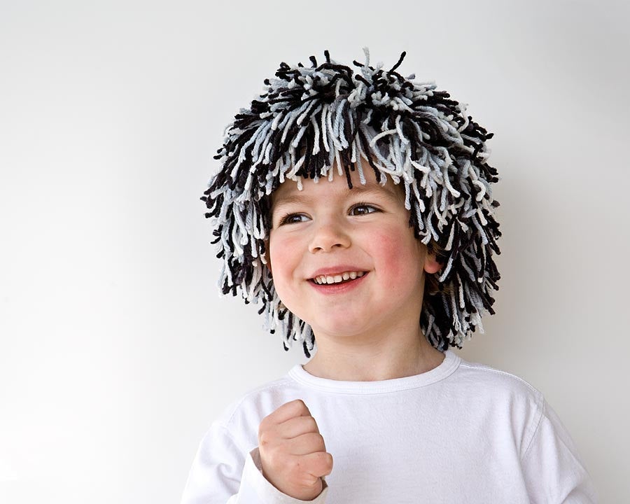 Patron perruque en laine - DIY Costume pour enfant et adulte - Tutoriel PDF