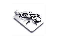 Pendentif bicyclette en acier inoxydable hypoallergénique